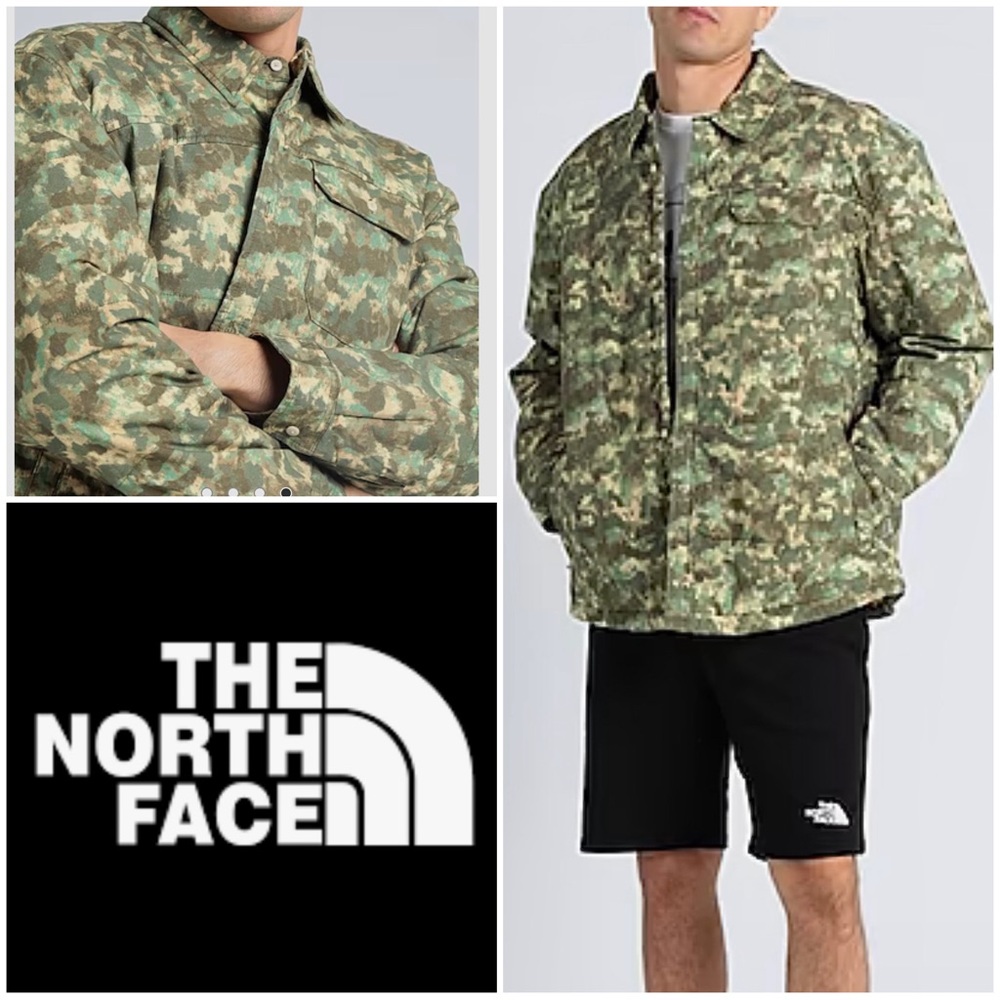 The North Face Stuffed Shirt Jacket Camo Shacket NWT